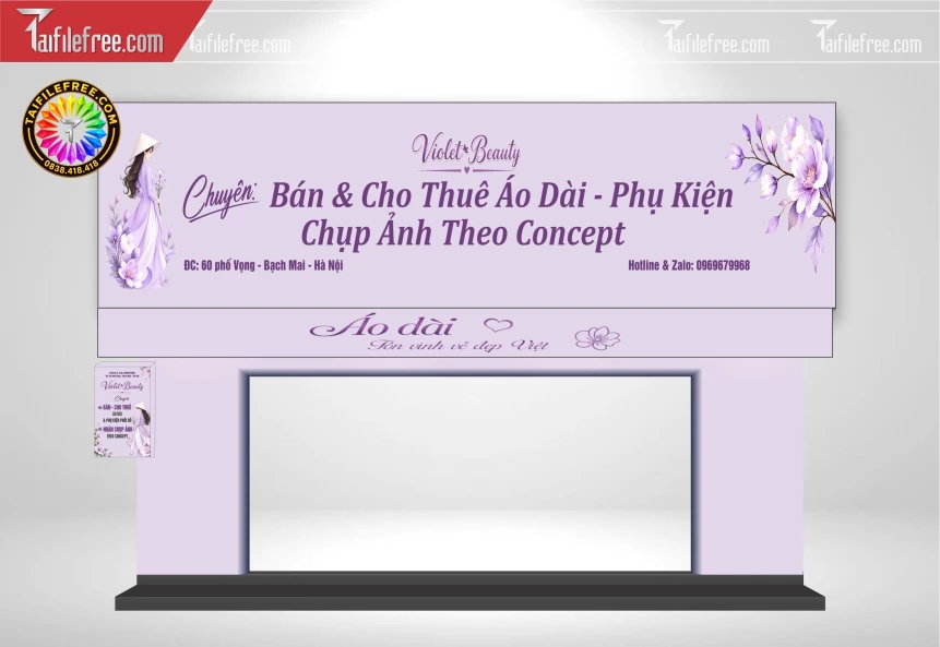 Biển Quảng Cáo, Bảng Hiệu Tiệm Thuê Áo Dài_BH2153