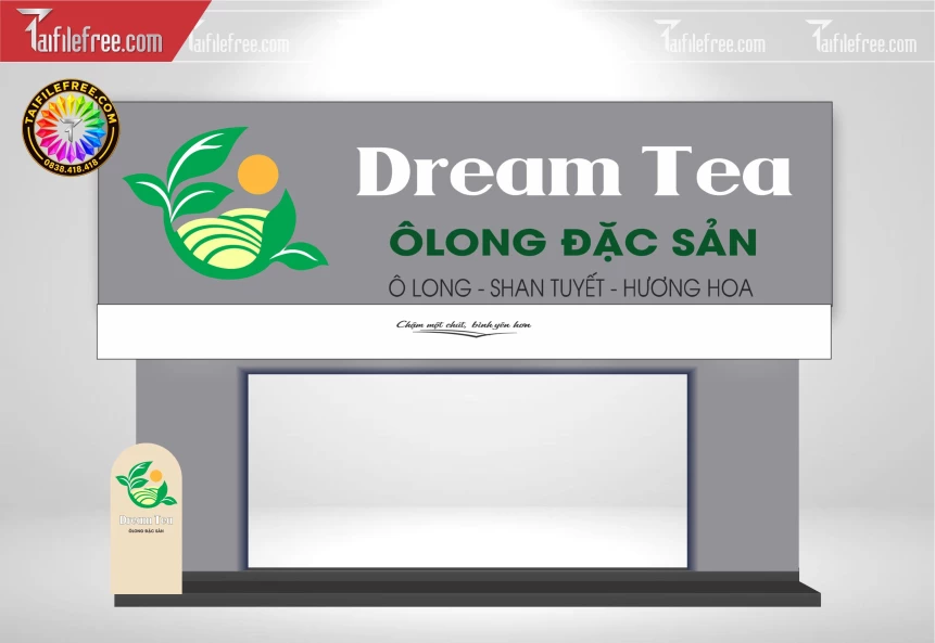 Biển Quảng Cáo, Bảng Hiệu Tiệm Dream Tea Ô Lông_BH2154