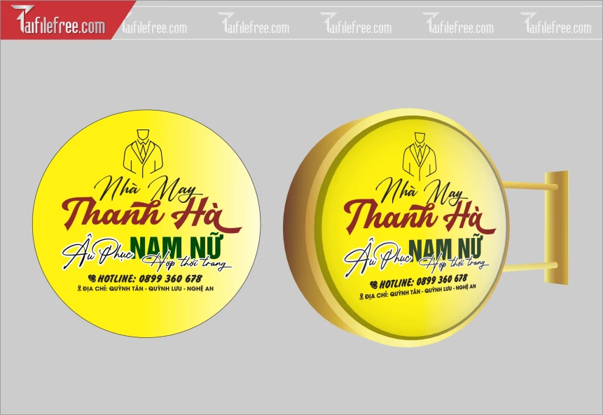 Biển Hiệu, Bảng Vẫy Hộp Đèn Nhà May_BH256