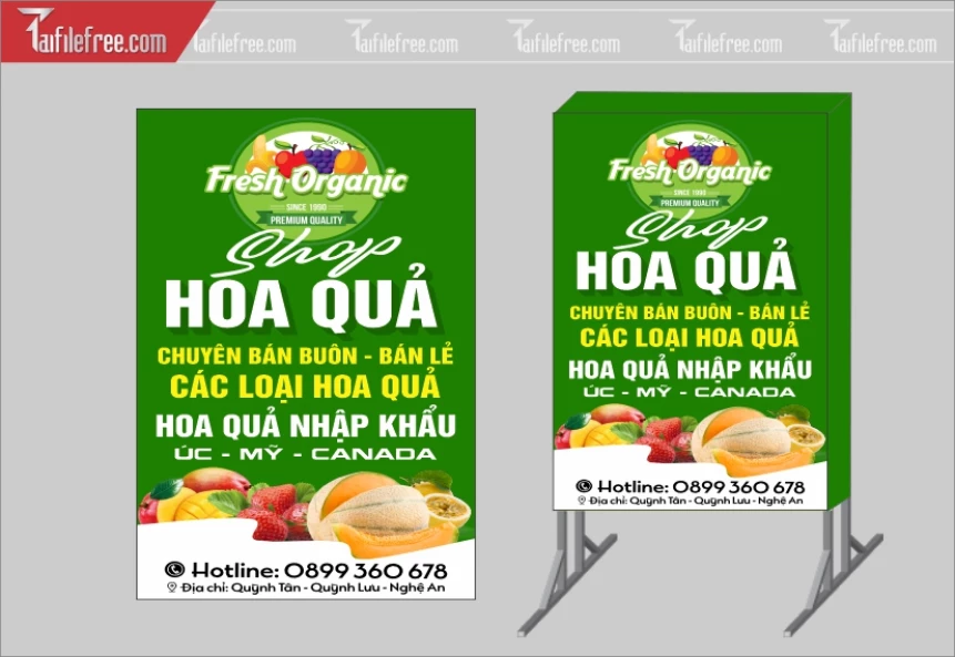 Biển Hiệu, Bảng Vẫy Hộp Đèn Hoa Quả_BH277
