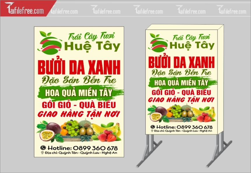 Biển Hiệu, Bảng Vẫy Hộp Đèn Bưởi Da Xanh_BH286