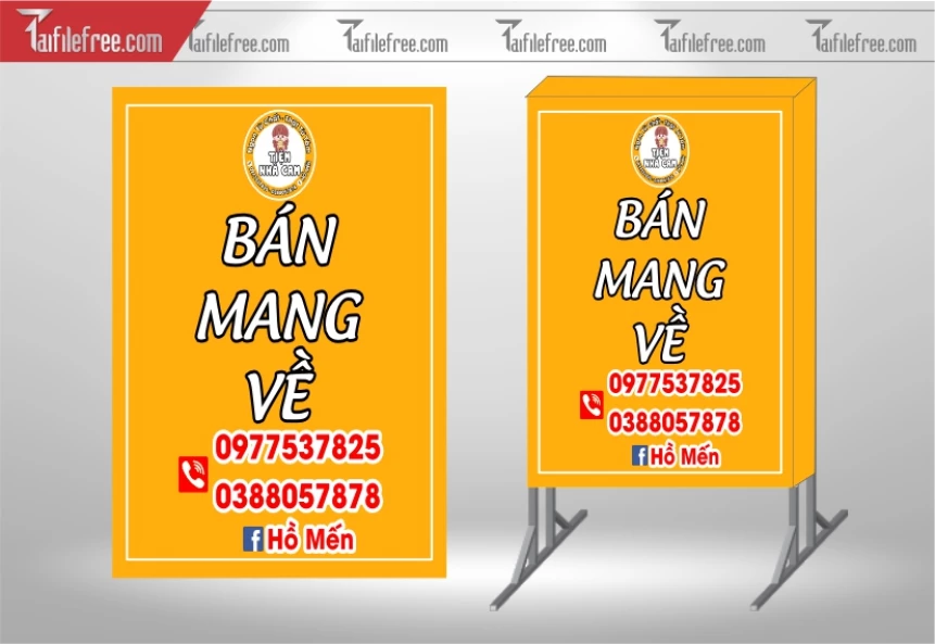 Biển Hiệu, Bảng Vẫy Hộp Đèn Bán Hàng Mang Về_BH290