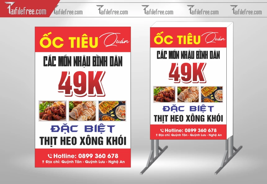 Biển Hiệu, Bảng Vẫy Hộp Đèn  Ốc_BH297