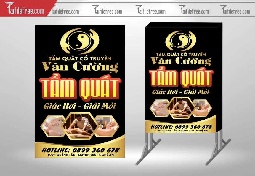 Biển Hiệu, Bảng Vẫy Hộp Đèn Tiệm Giác Hơi_BH310