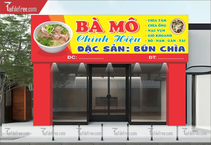 Biển Quảng Cáo, Bảng Hiệu Đặc Sản Bún Chìa_BH325