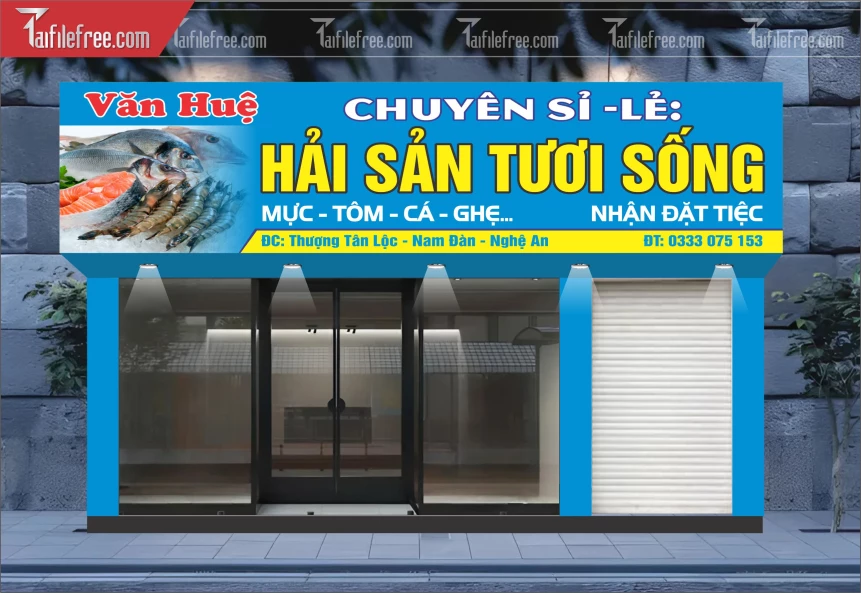 Biển Quảng Cáo, Bảng Hiệu Hải Sản_BH341