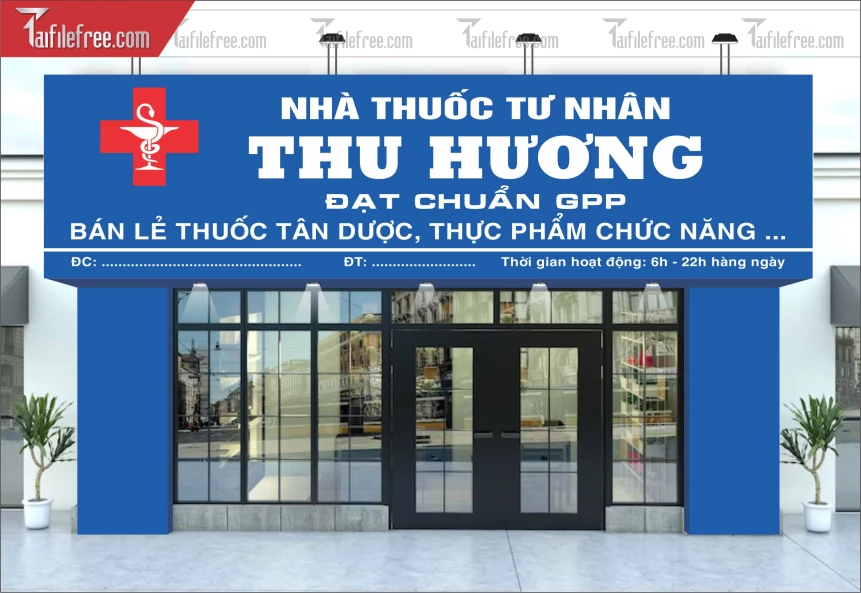 Biển Quảng Cáo, Bảng Hiệu Nhà Thuốc_BH344