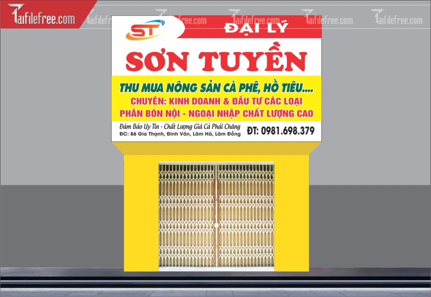 Biển Quảng Cáo, Bảng Hiệu Đại Lý Phân Bón Sơn Tuyền_BH417