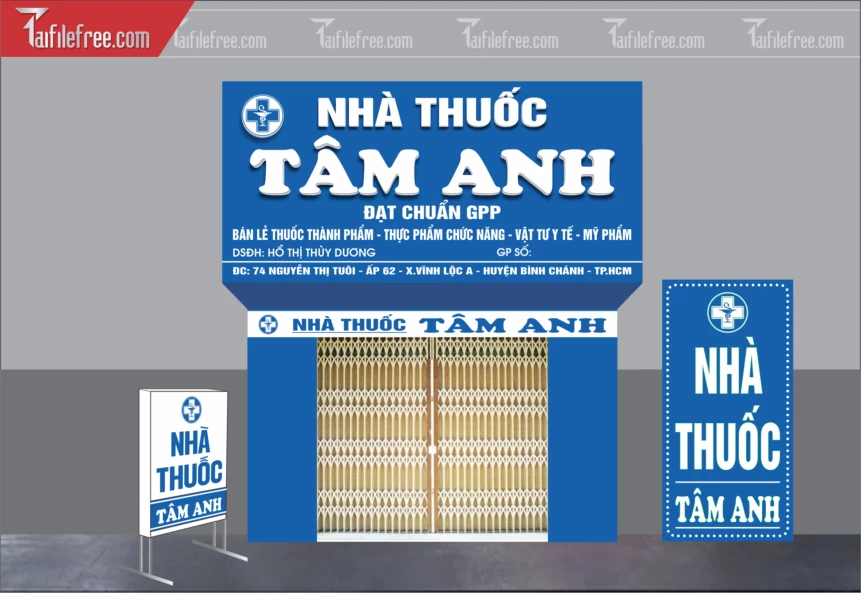 Biển Quảng Cáo, Bảng Hiệu Nhà Thuốc Tâm Anh_BH419