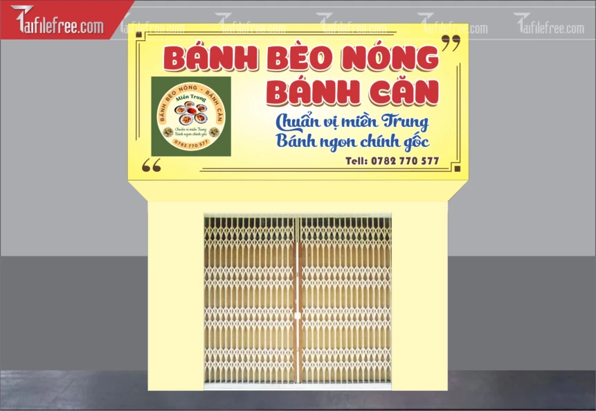 Biển Quảng Cáo, Bảng Hiệu Bánh Bèo Nóng_BH422