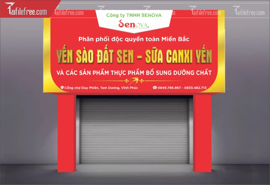 Biển Quảng Cáo, Bảng Hiệu Công Ty Yến Sào Đất Sen_BH430