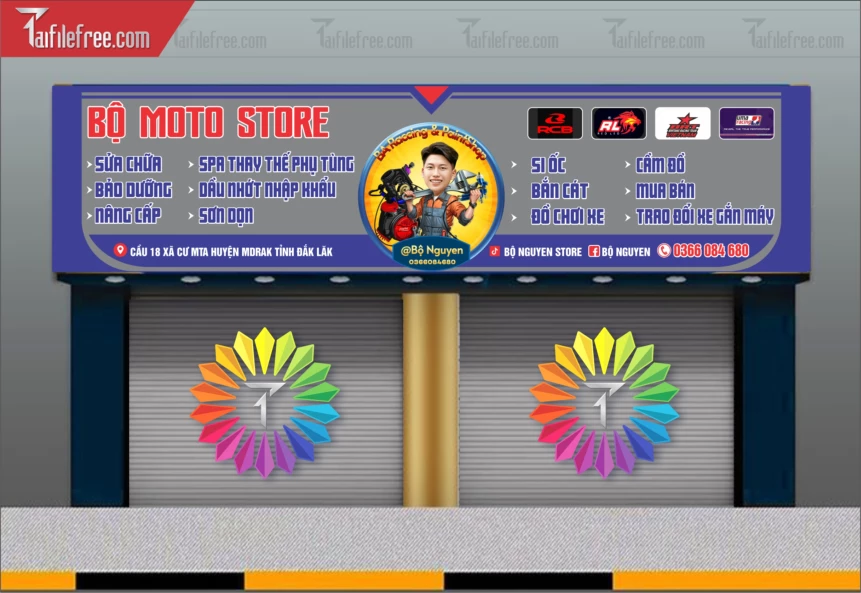 Biển Quảng Cáo, Bảng Hiệu Moto Store_BH434