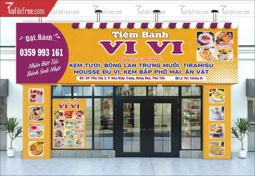 Biển Quảng Cáo, Bảng Hiệu Tiệm Bánh_BH449