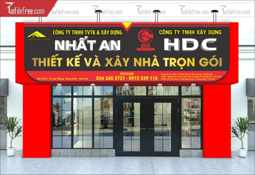 Biển Quảng Cáo, Bảng Hiệu Công Ty Xây Dựng_BH450