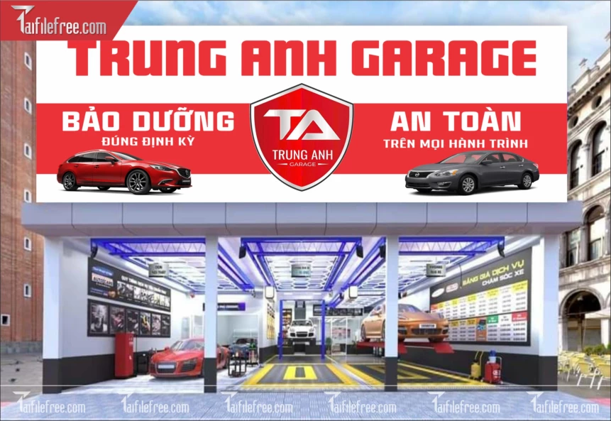 Biển Quảng Cáo, Bảng Hiệu Gara Ô Tô_BH453