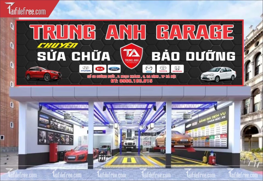 Biển Quảng Cáo, Bảng Hiệu Gara Ô Tô_BH454