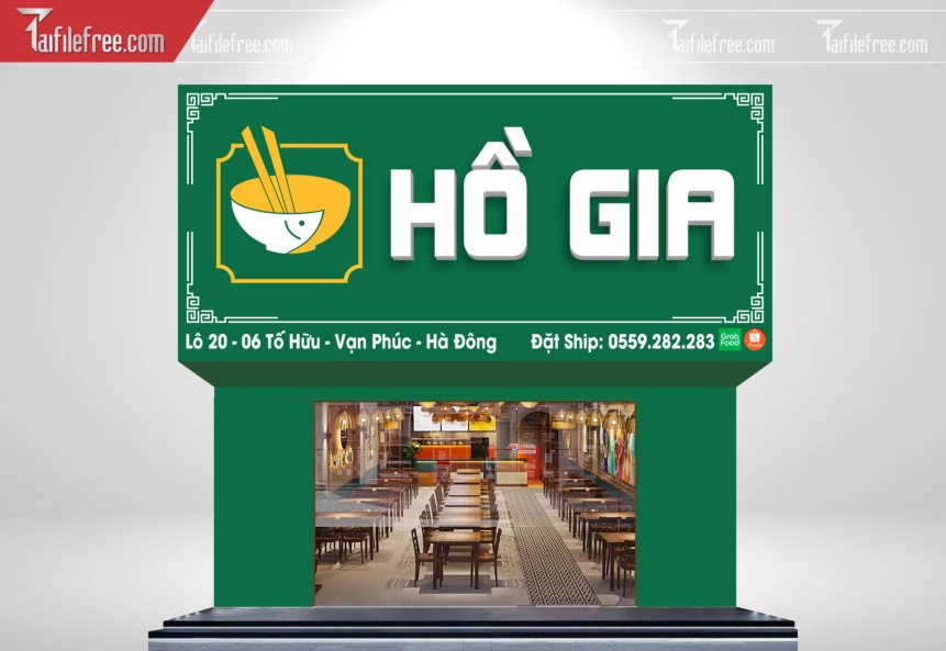 Biển Quảng Cáo, Bảng Hiệu Bún Phở Hồ Gia_BH457