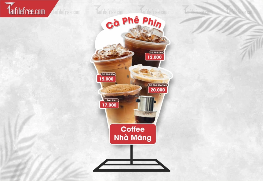 Biển Quảng Cáo, Bảng Vẫy Mô Hình Ly Cà Phê_BH461