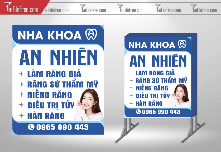 Biển Quảng Cáo, Bảng Vẫy Nha Khoa An Nhiên_BH462