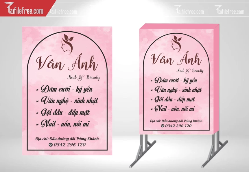 Biển Quảng Cáo, Bảng Vẫy Spa_BH463