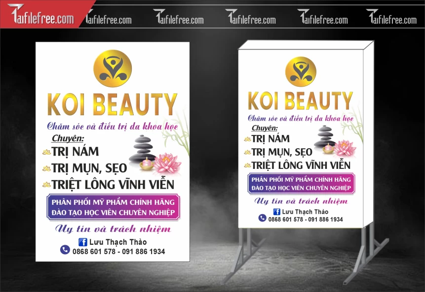 Biển Quảng Cáo, Bảng Vẫy Hộp Đèn Spa_BH473