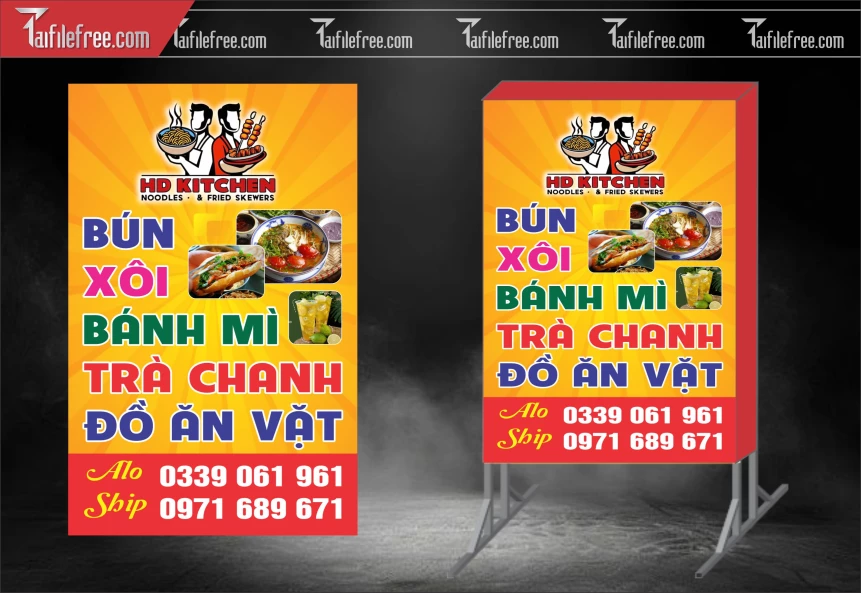 Biển Quảng Cáo, Bảng Vẫy Hộp Đèn Trà Chanh_BH477