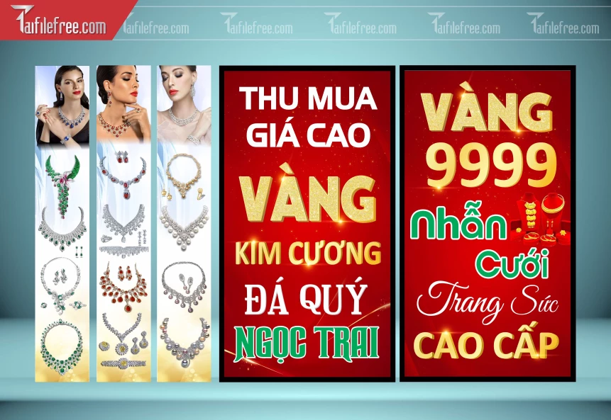 Biển Quảng Cáo, Bảng Hiệu Tiệm Vàng_BH480