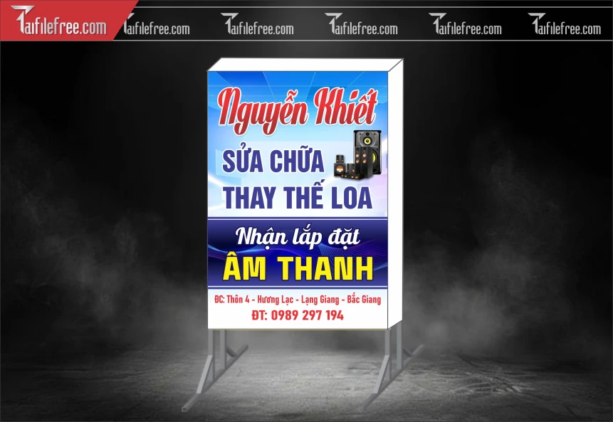 Biển Hiệu, Bảng Vẫy Hộp Đèn Am Thanh, Sửa Chữa Thay Thế Loa_BH481