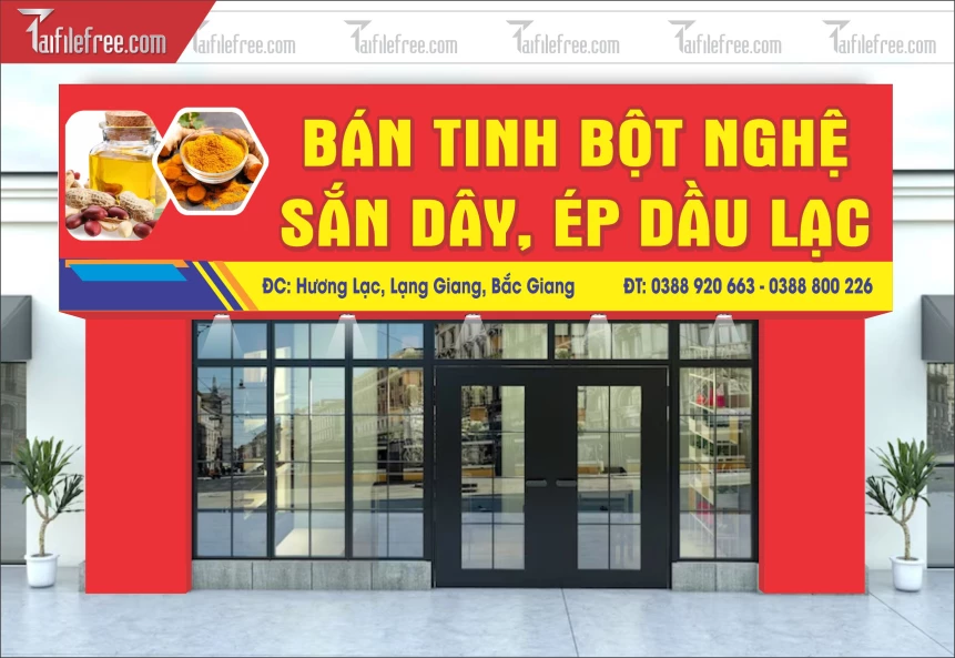 Biển Quảng Cáo, Bảng Hiệu Dầu Lạc, Tinh Bột Nghệ Thủy Thắng_BH487