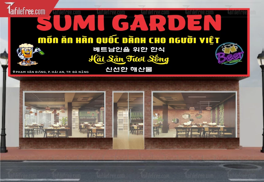 Biển Quảng Cáo, Món Ăn Hàn Quốc Dành Cho Người Việt_BH494