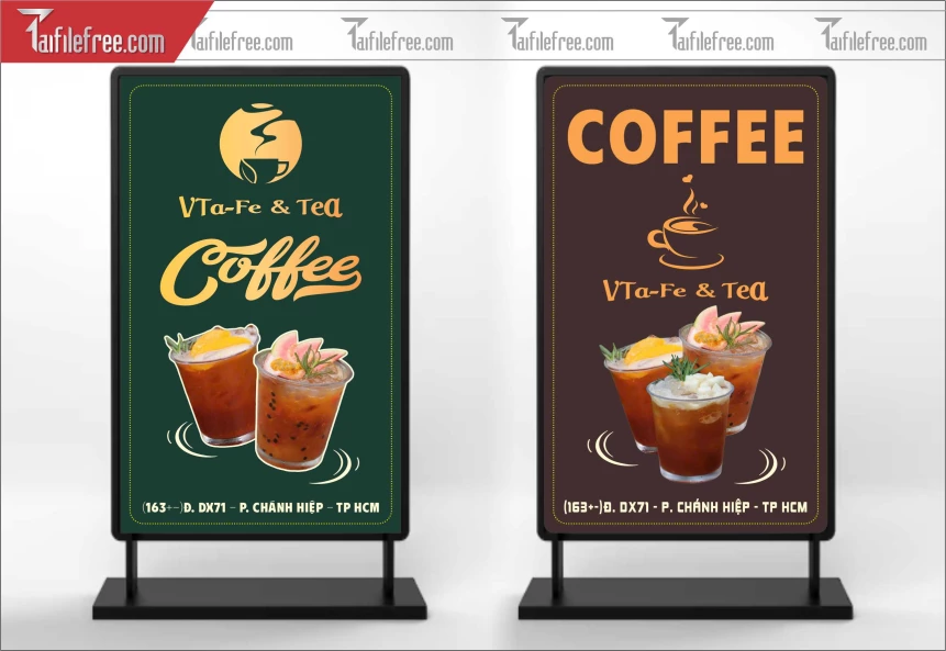 Biển Quảng Cáo Coffee, Bảng Vẫy Cà Phê_BH499