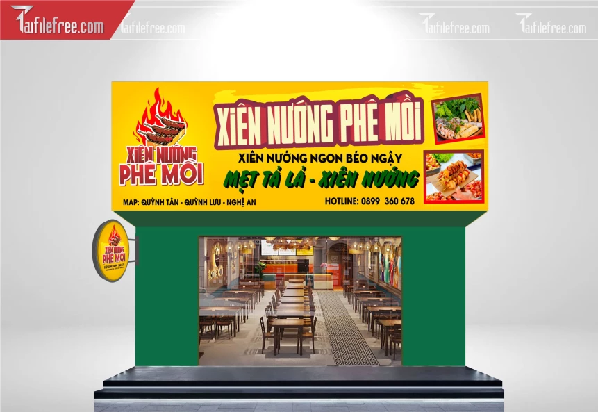 Biển Quảng Cáo Xiên Nướng_BH509