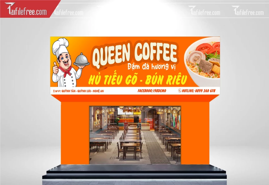 Biển Quảng Cáo Coffee, Hủ Tiếu_BH510