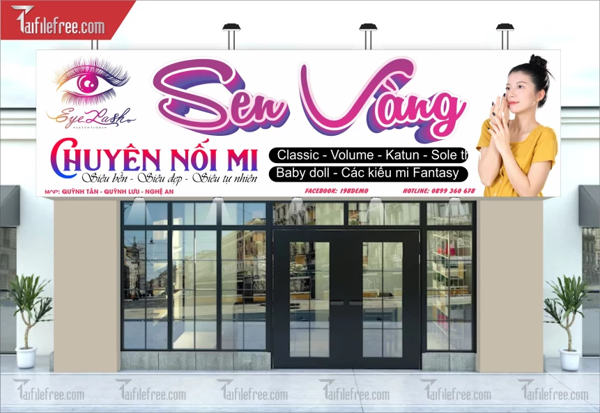 Biển Quảng Cáo Spa Sen Vàng_BH512