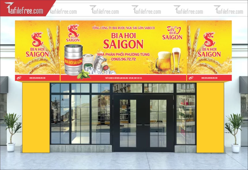 Biển Quảng Cáo, Bảng Hiệu Bia Hơi SAIGON_BH521