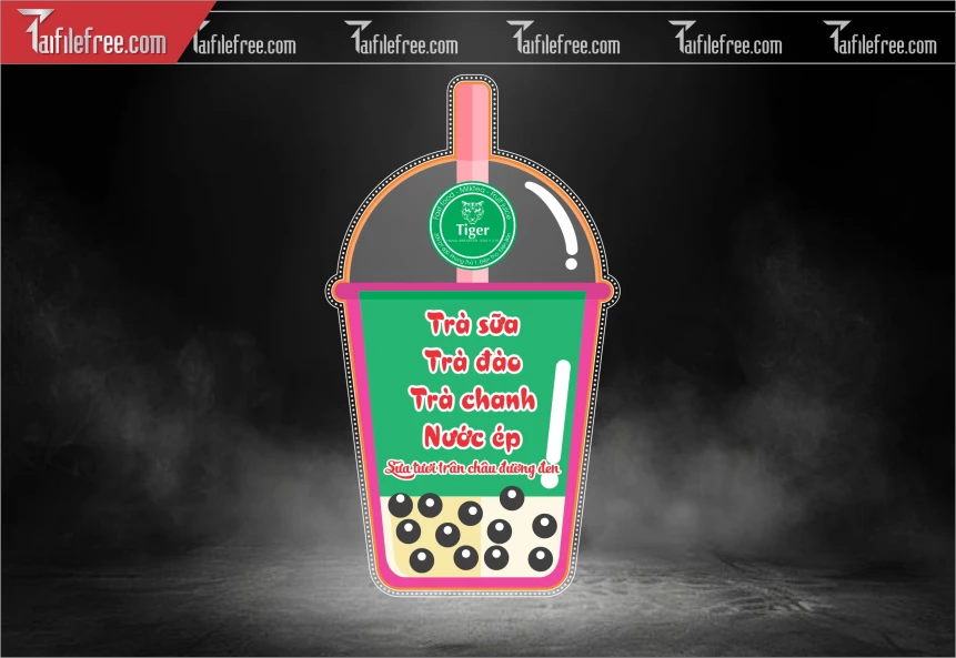 Biển Vẫy Ly Trà Sữa_BH525