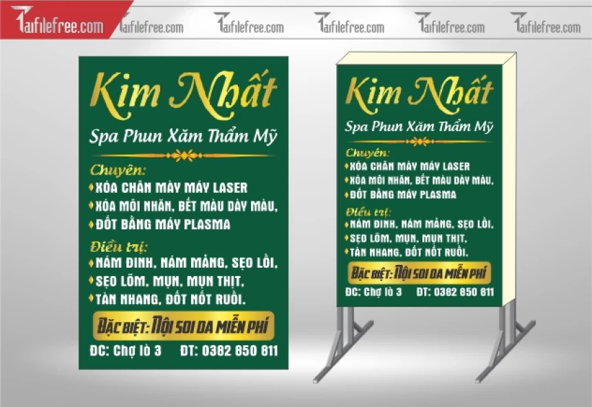Biển Quảng Cáo, Bảng Hiệu Spa Kim Nhất_BH532