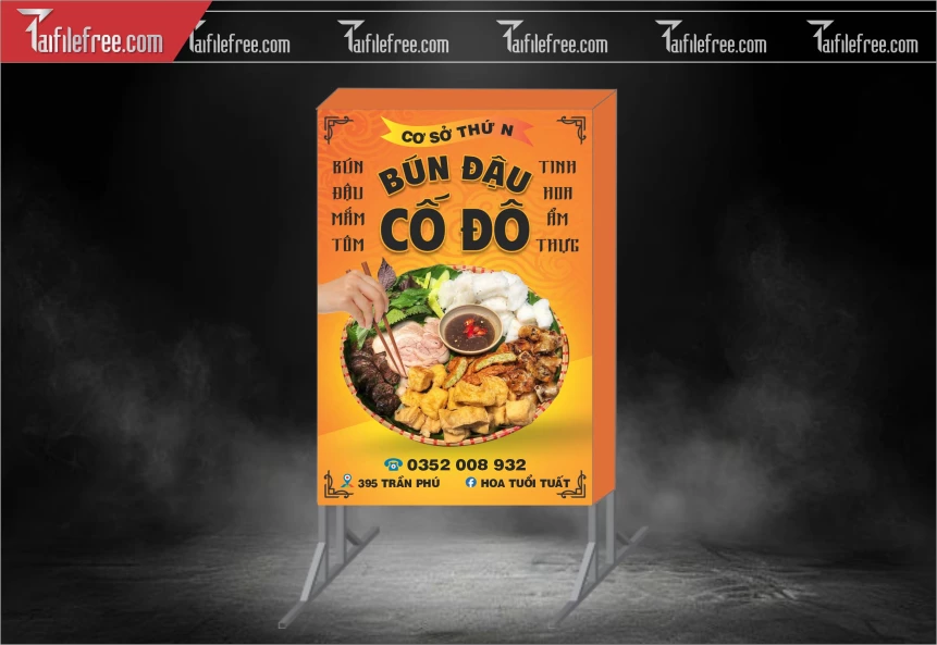 Biển Hiệu, Bảng Hộp Đèn Bún Đậu Cố Đô_BH545