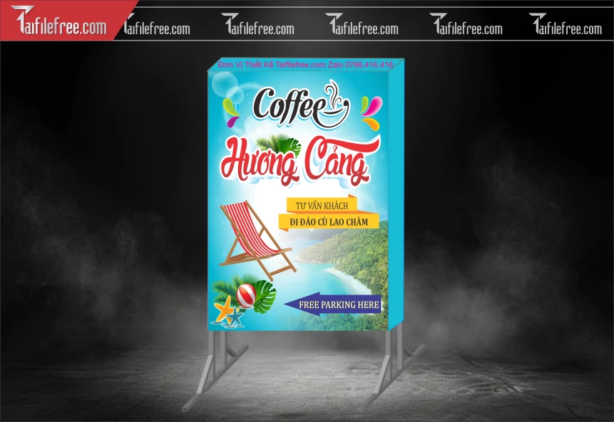 Biển Hiệu, Bảng Hộp Đèn Caffe Hương Cảng_BH546
