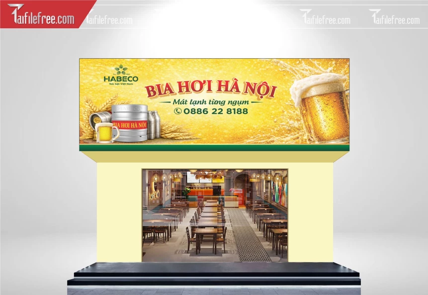 Biển Quảng Cáo, Bảng Hiệu Bia Hơi Hà Nội_BH561