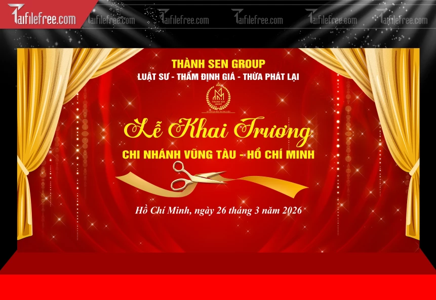 Mẫu Phông Nền Lễ Khai Trương_BH570