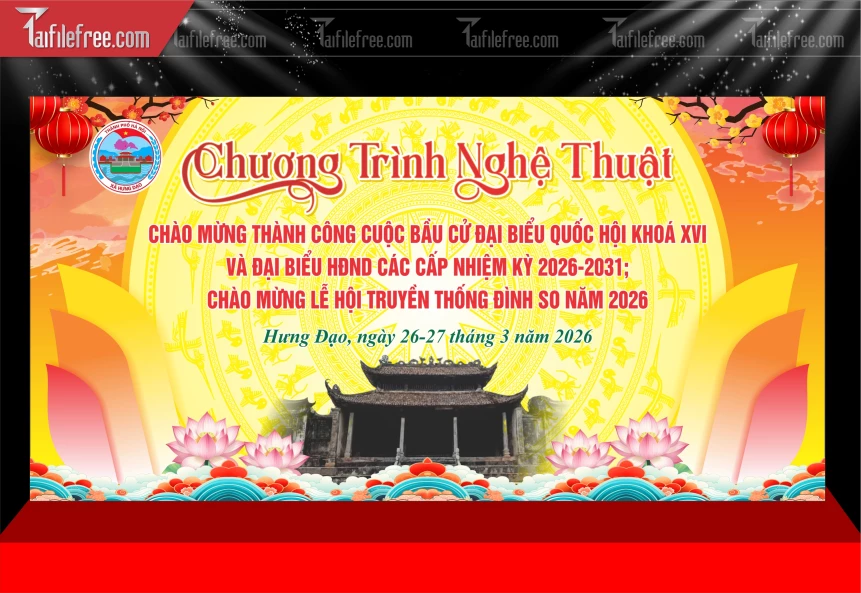 Mẫu Phông Nền Trương Trình Văn Nghệ_BH571