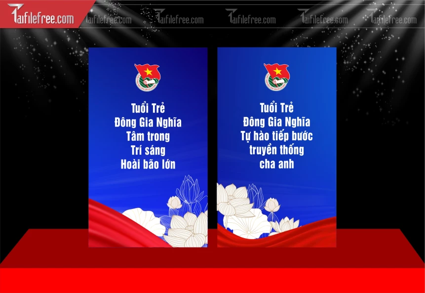 Mẫu Poster Đoàn TNCS Hồ Chí Minh_BH576