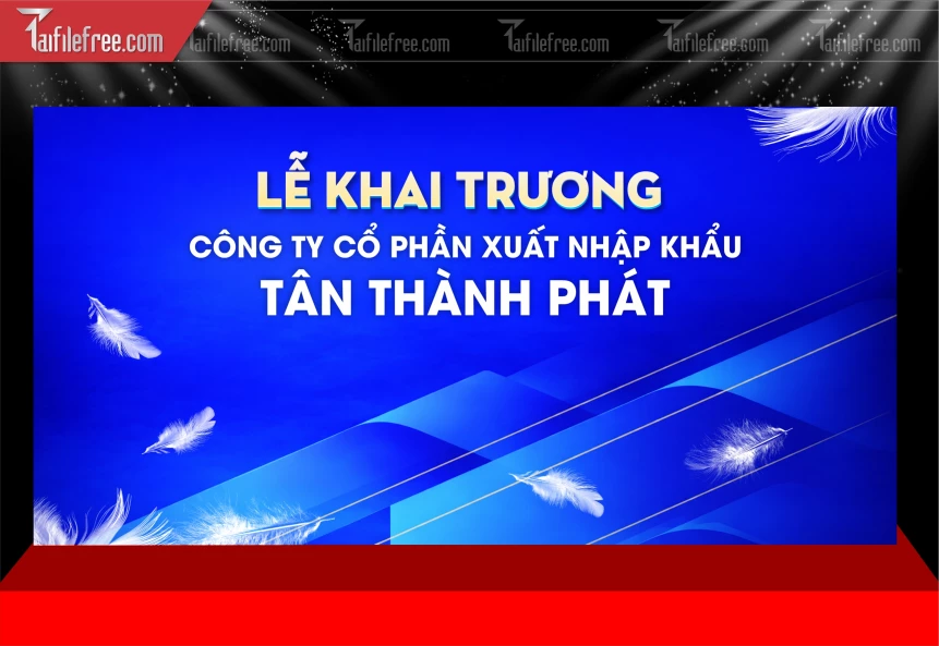 Mẫu Phông Nền Lễ Khai Trương_BH579