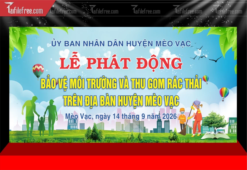 Phông Nền Bảo Vệ Môi Trường Xanh Sạch Đẹp BH581