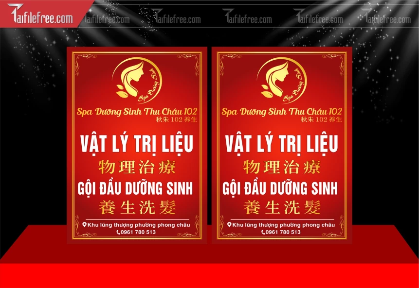 Mẫu Bẳng Treo Tiệm Spa_BH603