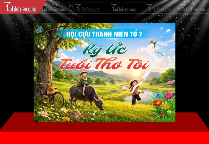 Mẫu Phông Nền Hội Cựu Thanh Niên BH617