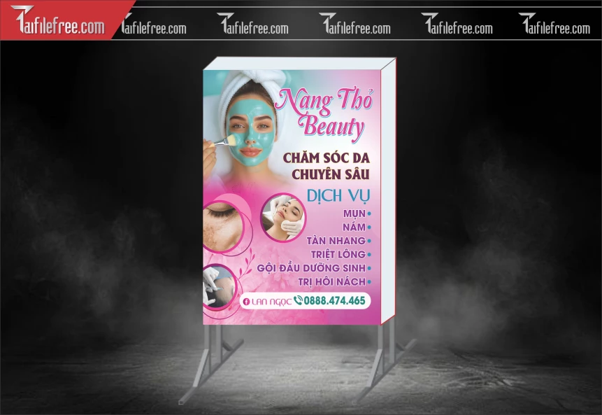 Biển Hiệu, Bảng Hộp Đèn Tiệm Spa_BH619