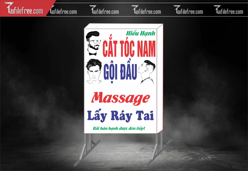 Biển Hiệu, Bảng Hộp Đèn Tiệm Cắt Tóc_BH622