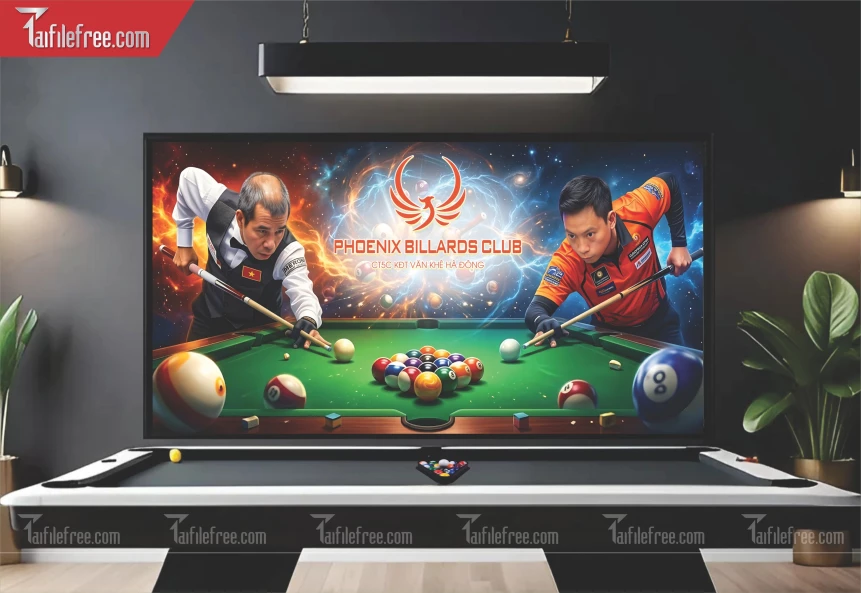 File Thiết Kế Tranh Tường Quán Bida_BH622